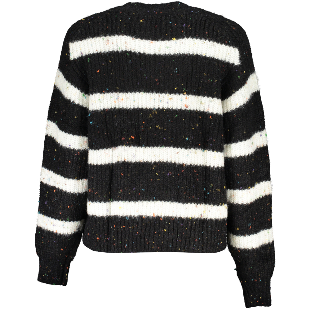 DESIGUAL BLACK AND WHITE WOMEN'S SWEATER