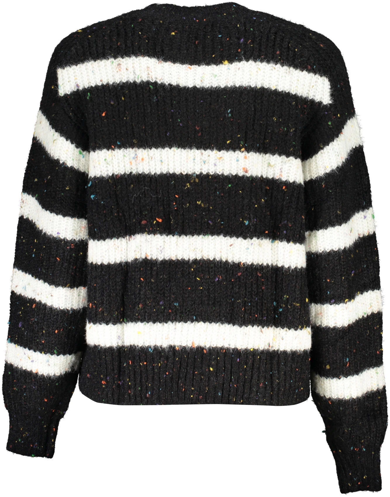DESIGUAL BLACK AND WHITE WOMEN'S SWEATER DESIGUAL BLACK AND WHITE WOMEN'S SWEATER