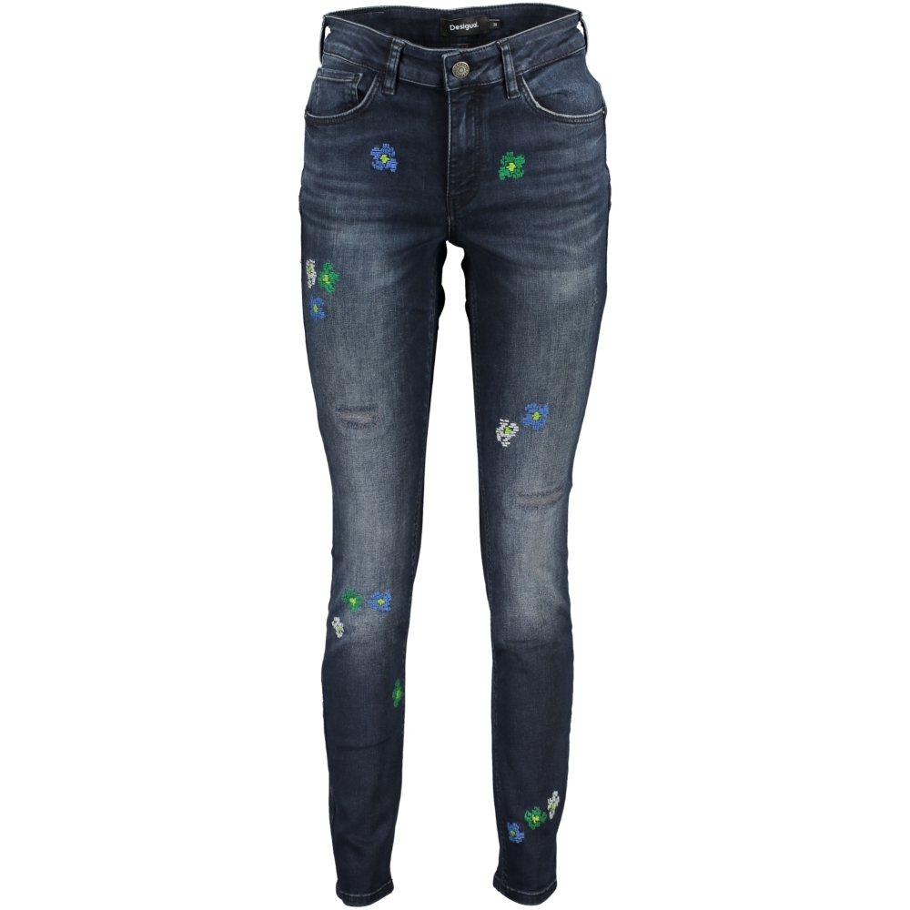 DESIGUAL WOMEN'S SLIM FIT DENIM JEANS