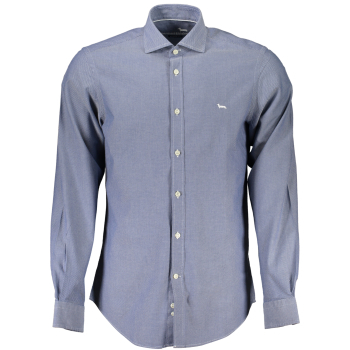 HARMONT & BLAINE MEN'S BLUE NARROW FIT SHIRT