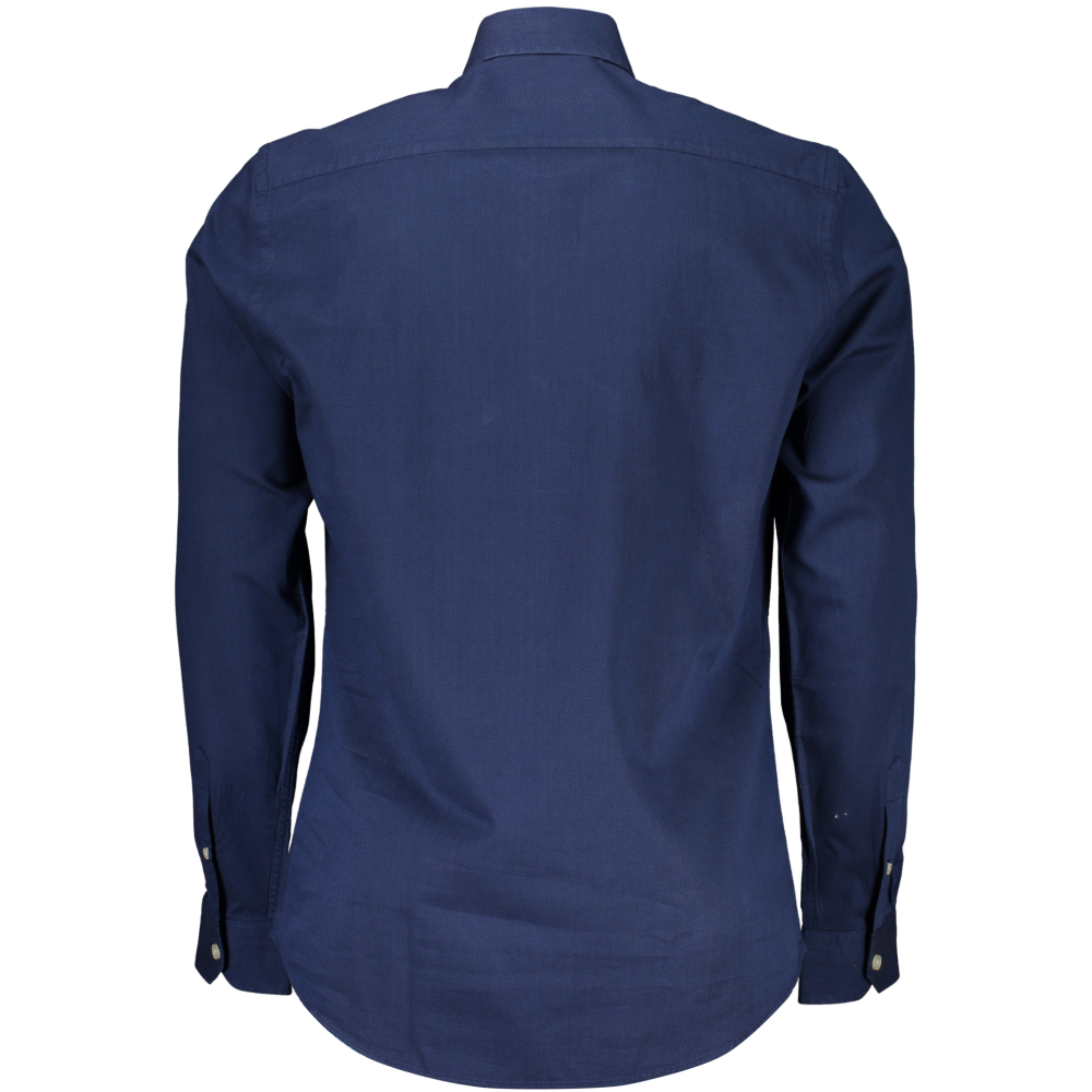 HARMONT & BLAINE MEN'S SHIRT NAVY BLUE NARROW FIT