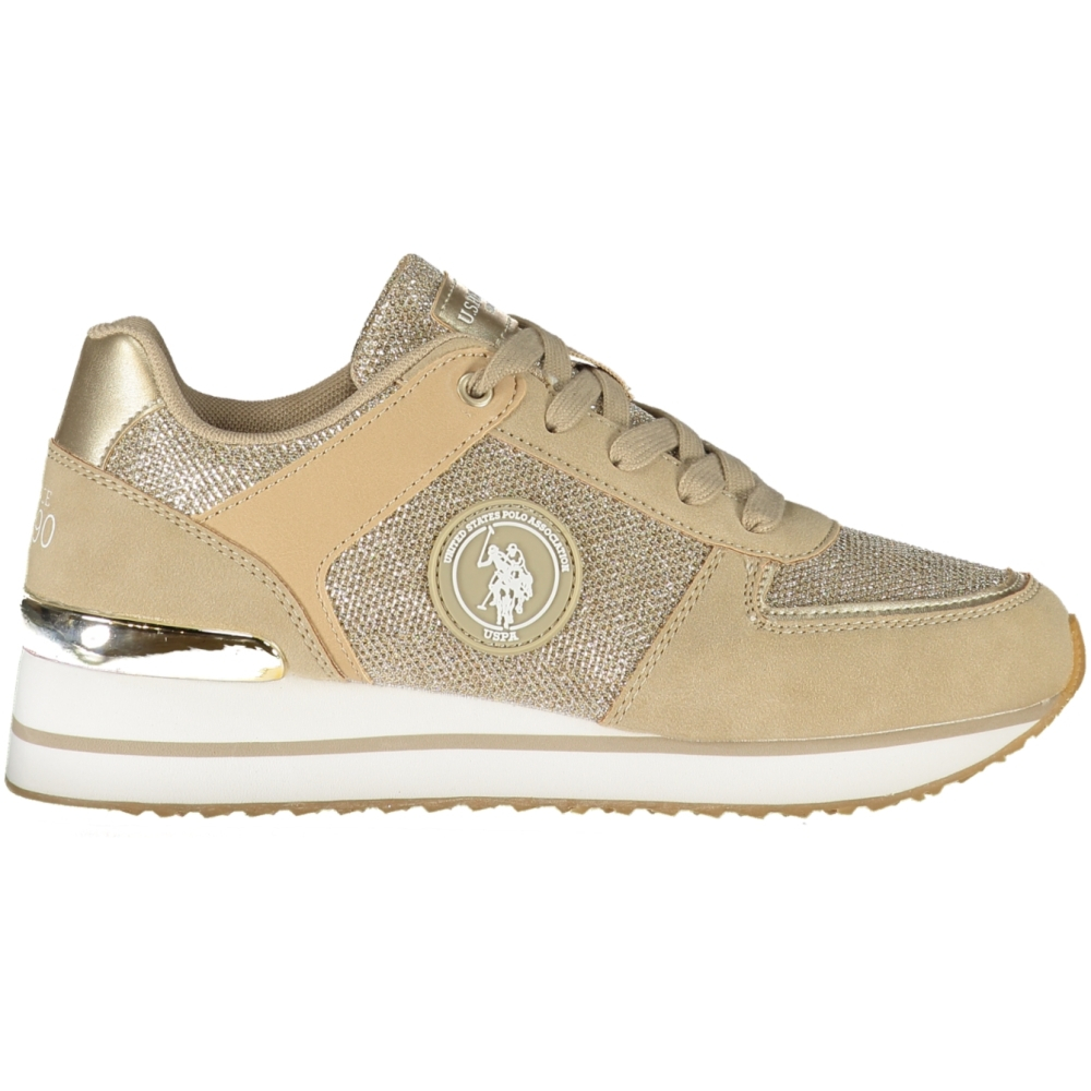 US POLO BEST PRICE WOMEN'S GOLD SNEAKERS