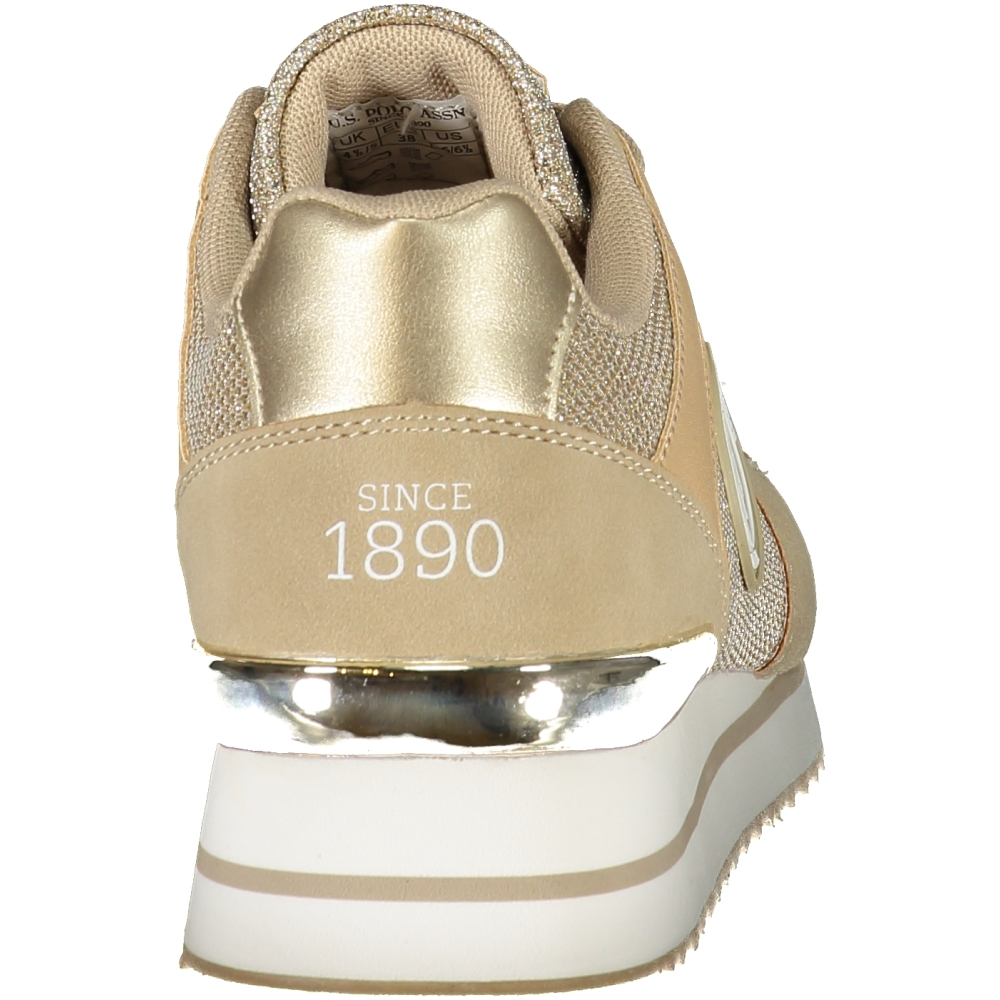 US POLO BEST PRICE WOMEN'S GOLD SNEAKERS