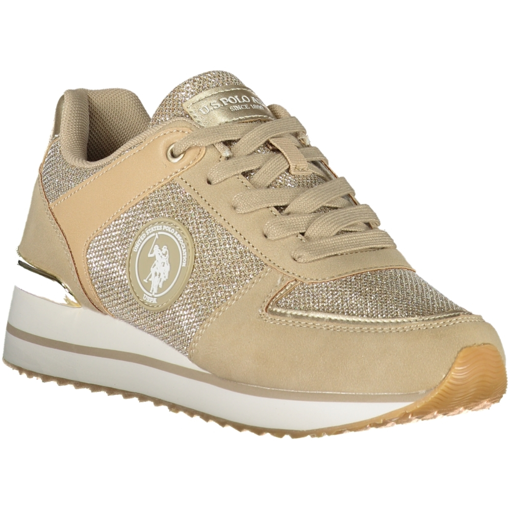 US POLO BEST PRICE WOMEN'S GOLD SNEAKERS