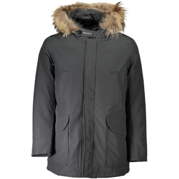 WOOLRICH MEN'S NAVY BLUE PARKA WITH HOOD