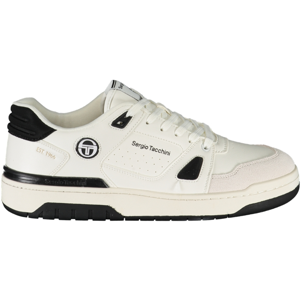 SERGIO TACCHINI WHITE MEN'S SNEAKERS