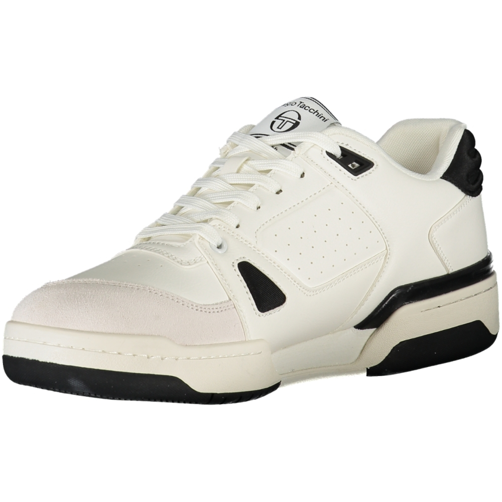 SERGIO TACCHINI WHITE MEN'S SNEAKERS