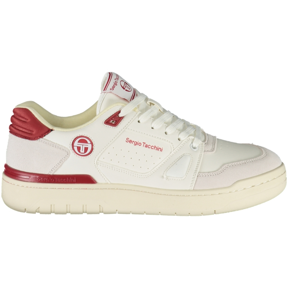 SERGIO TACCHINI WHITE MEN'S SNEAKERS