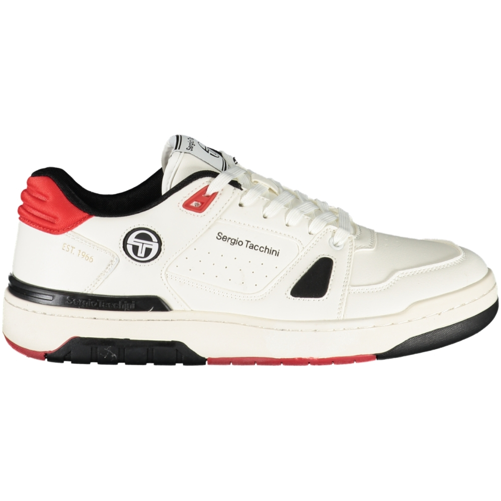 SERGIO TACCHINI WHITE MEN'S SNEAKERS