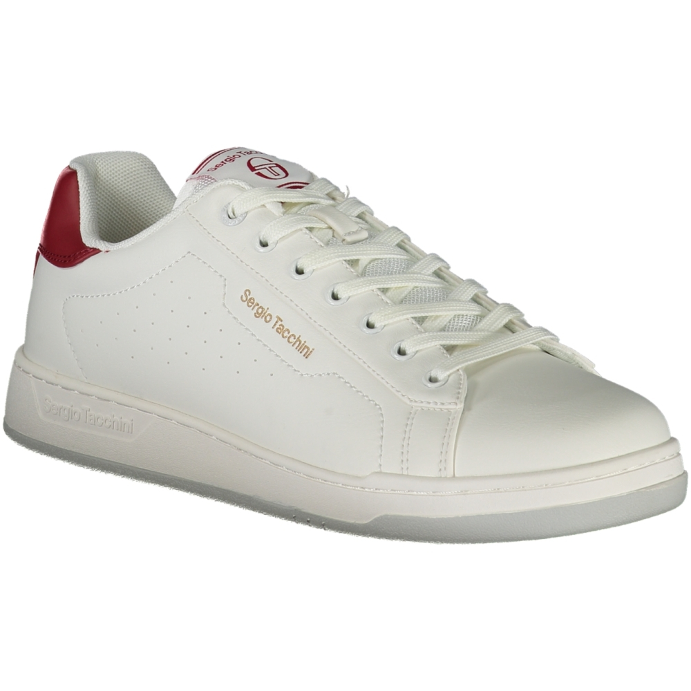 SERGIO TACCHINI WHITE MEN'S SNEAKERS