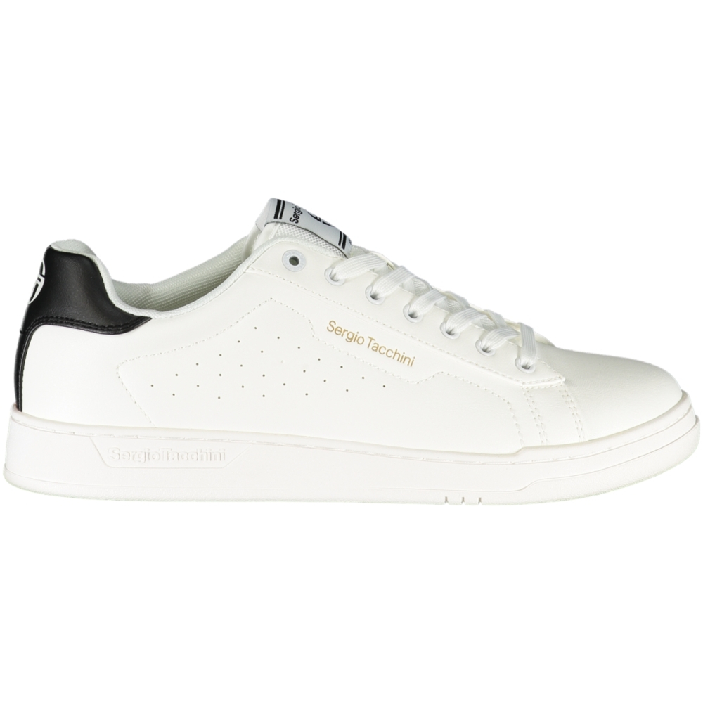 SERGIO TACCHINI WHITE MEN'S SNEAKERS