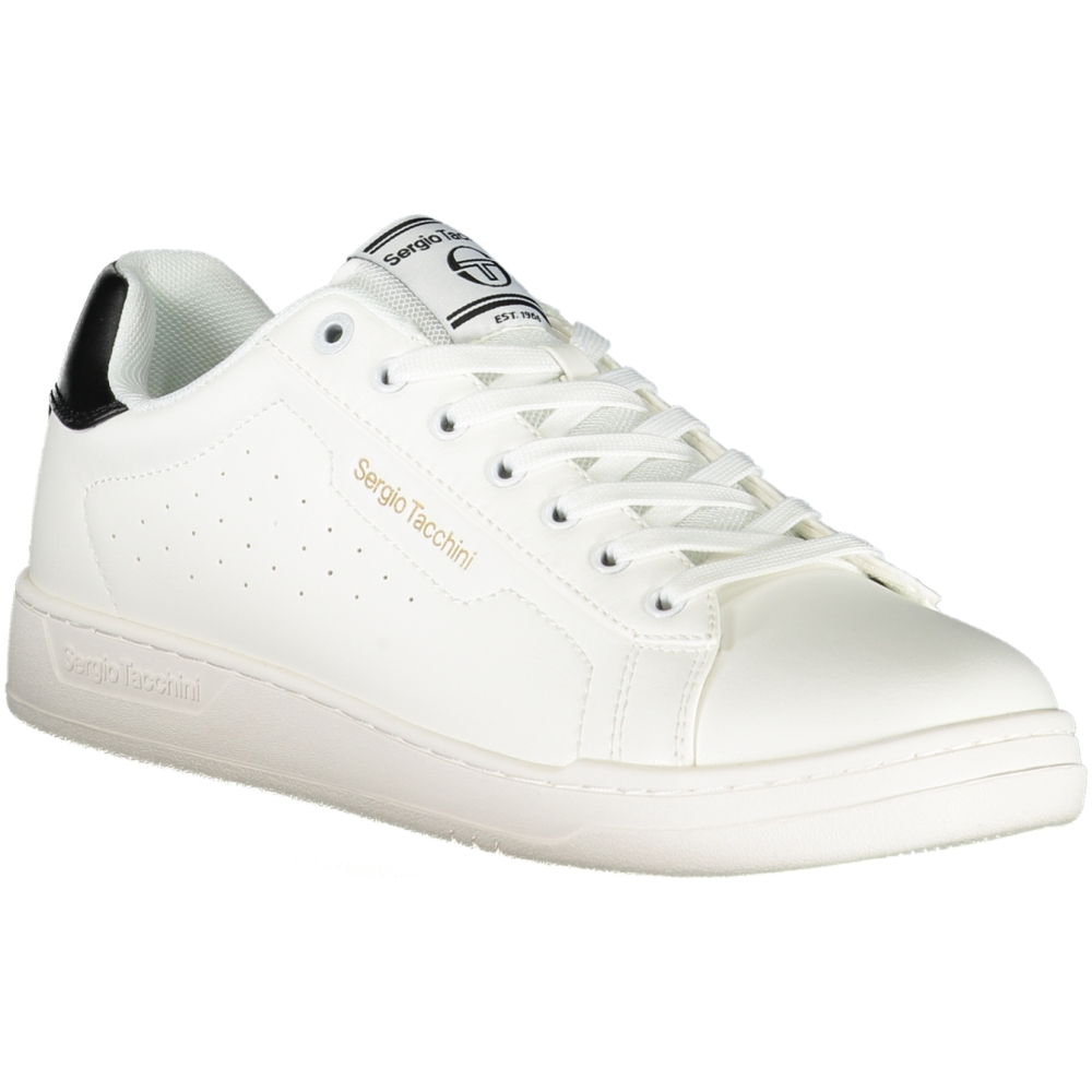 SERGIO TACCHINI WHITE MEN'S SNEAKERS