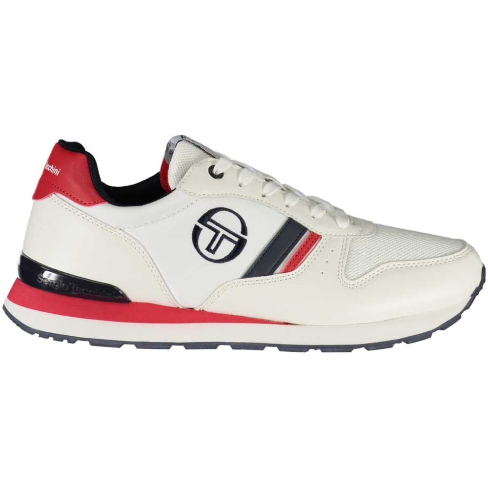 SERGIO TACCHINI WHITE MEN'S SNEAKERS