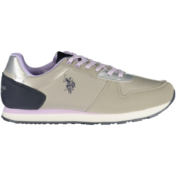 US POLO ASSN. NOBIK SILVER WOMEN'S SNEAKERS