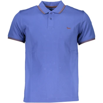 HARMONT & BLAINE MEN'S SHORT SLEEVED BLUE POLO SHIRT