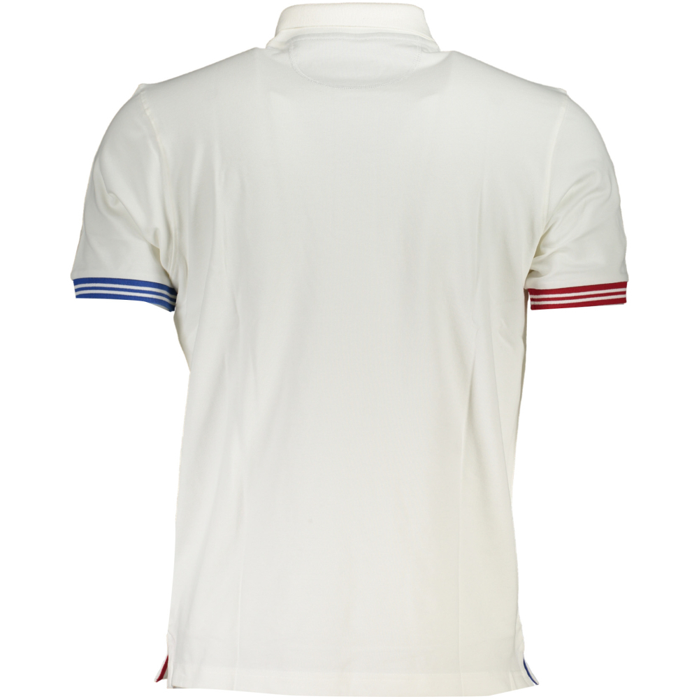 LA MARTINA MEN'S WHITE SHORT SLEEVE POLO SHIRT