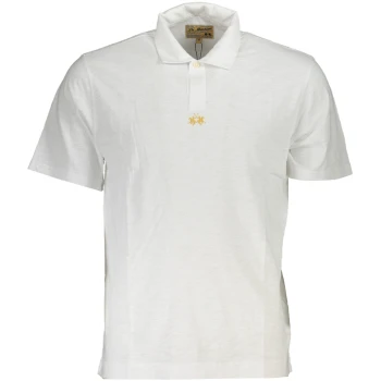 LA MARTINA MEN'S WHITE SHORT SLEEVED POLO SHIRT