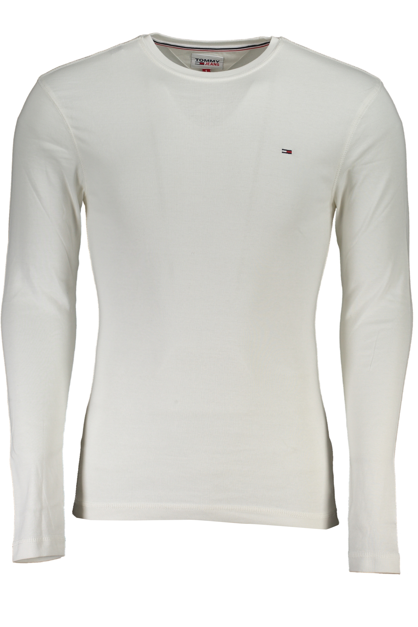 TOMMY HILFIGER MEN'S LONG SLEEVE T-SHIRT WHITE TOMMY HILFIGER MEN'S LONG SLEEVE T-SHIRT WHITE