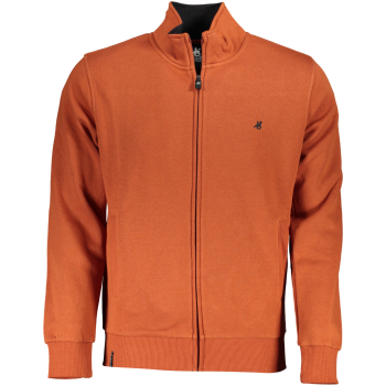 US GRAND POLO MEN'S RED ZIPPED SWEATSHIRT