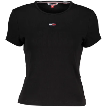 TOMMY HILFIGER BLACK WOMEN'S T-SHIRT