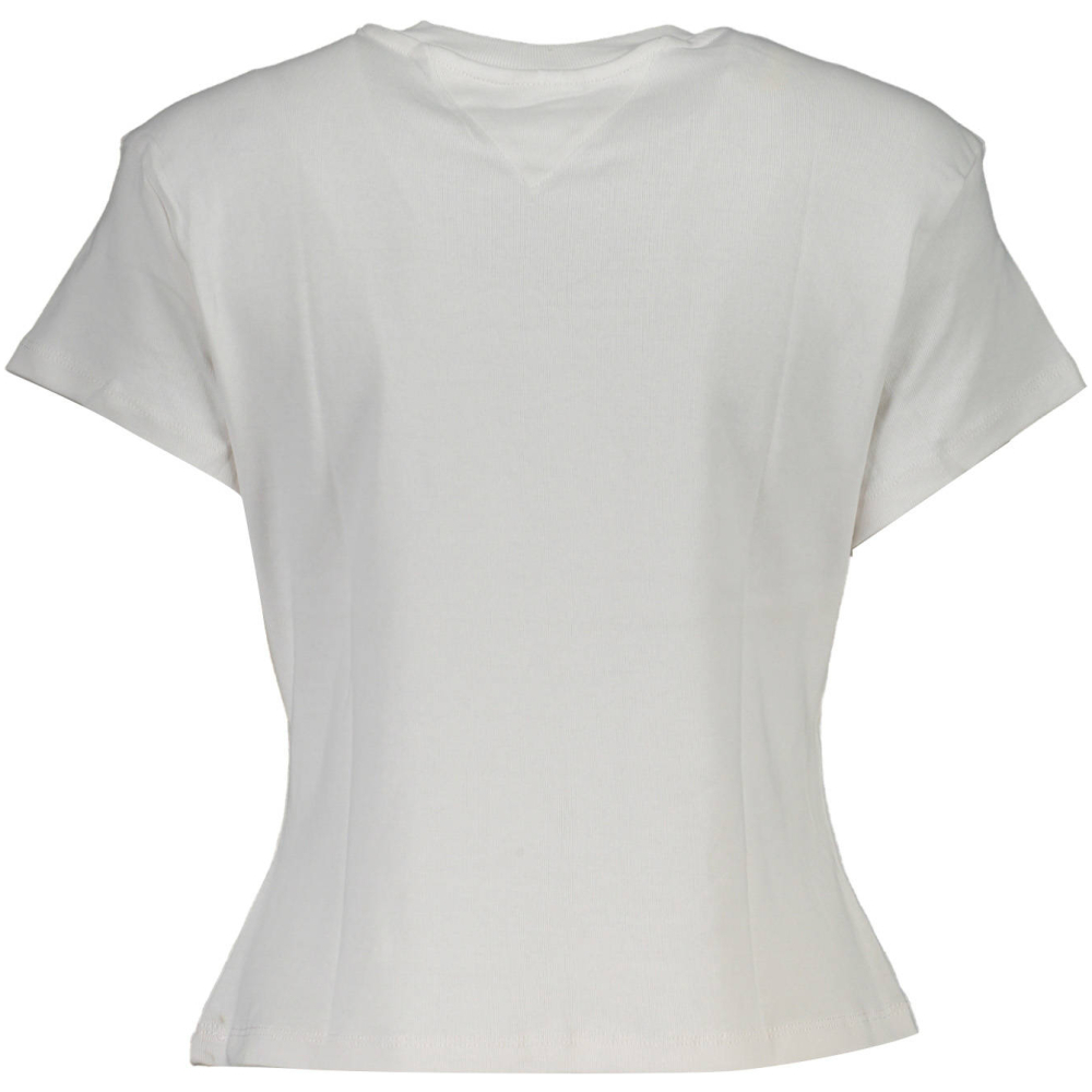 TOMMY HILFIGER WHITE WOMEN'S SHORT SLEEVE T-SHIRT