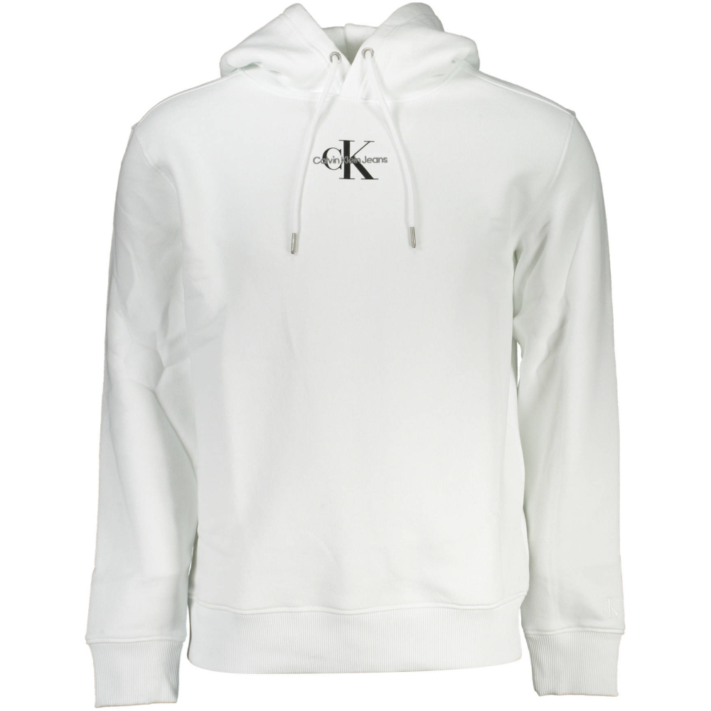 CALVIN KLEIN WHITE MEN'S HOODY