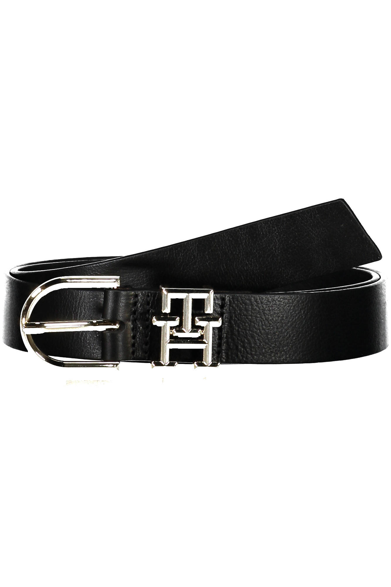 TOMMY HILFIGER WOMEN'S BLACK LEATHER BELT TOMMY HILFIGER WOMEN'S BLACK LEATHER BELT