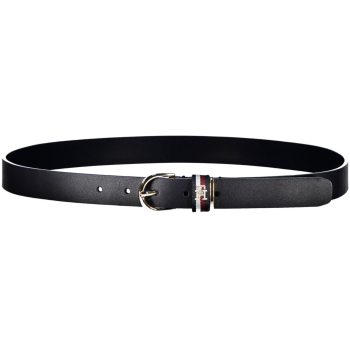 TOMMY HILFIGER WOMEN'S NAVY BLUE LEATHER BELT
