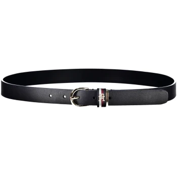TOMMY HILFIGER WOMEN'S NAVY BLUE LEATHER BELT