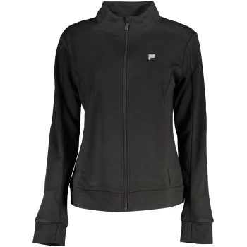 FILA WOMEN'S BLACK ZIPPED SWEATSHIRT FILA WOMEN'S BLACK ZIPPED SWEATSHIRT