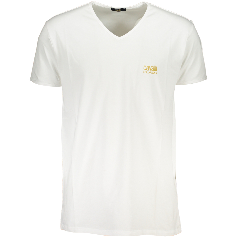 CAVALLI CLASS MEN'S WHITE T-SHIRT