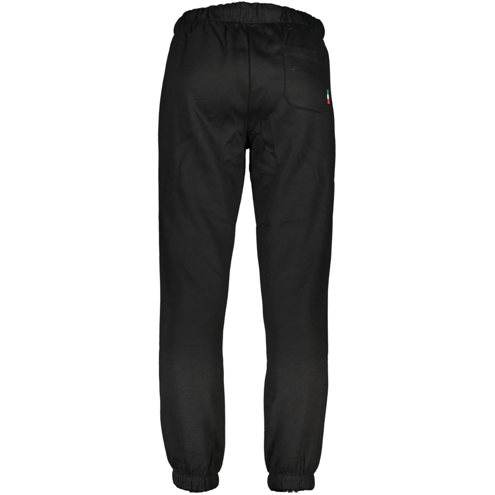 GIAN MARCO VENTURI MEN'S BLACK JOGGERS