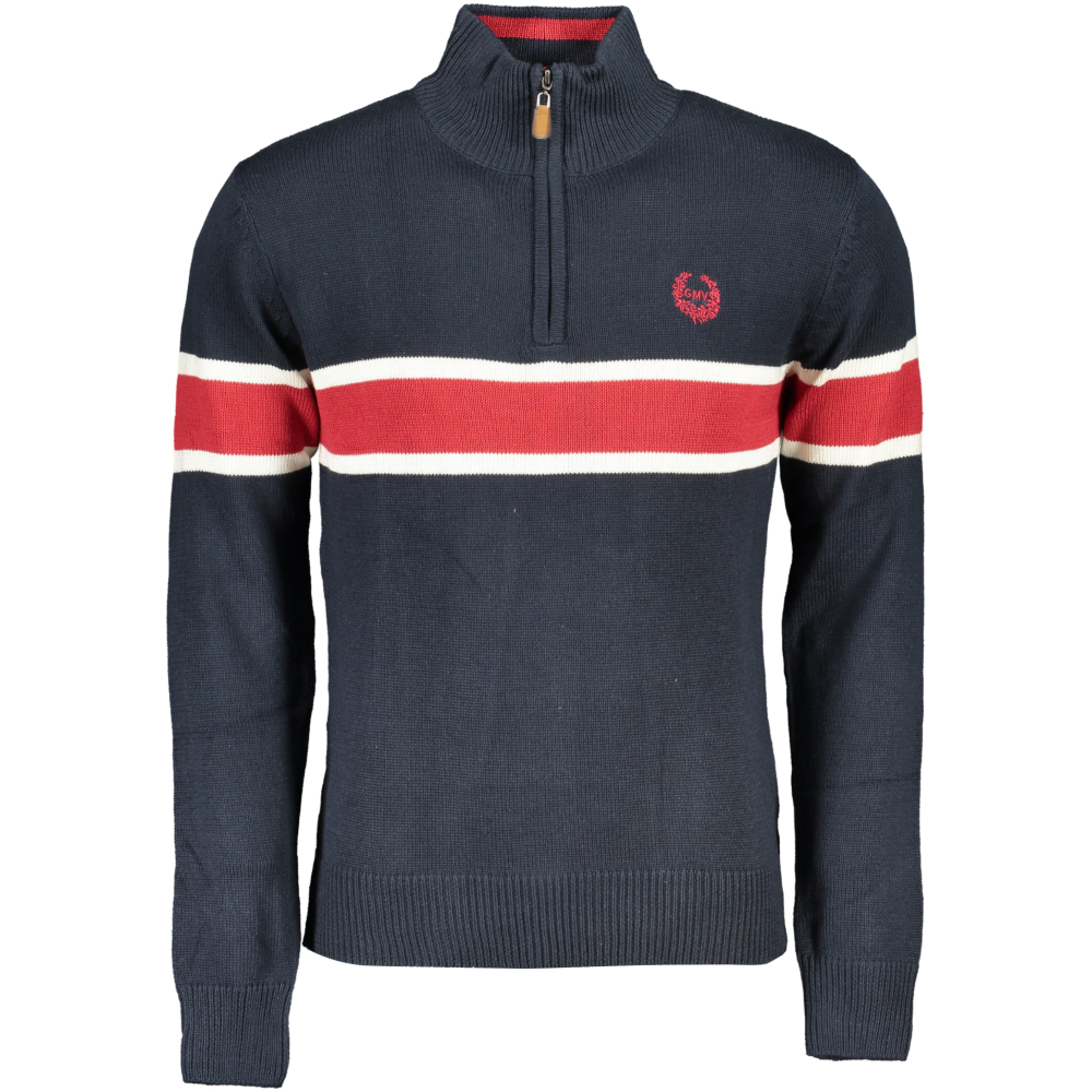 GIAN MARCO VENTURI MEN'S HALF ZIP SWEATER