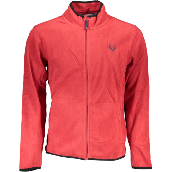 GIAN MARCO VENTURI MEN'S RED ZIPPED SWEATSHIRT