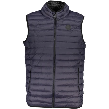 GIAN MARCO VENTURI MEN'S NAVY BLUE SLEEVELESS JACKET