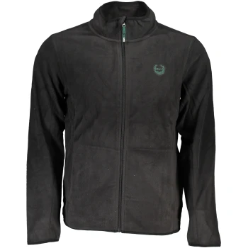 GIAN MARCO VENTURI MEN'S BLACK ZIPPED SWEATSHIRT