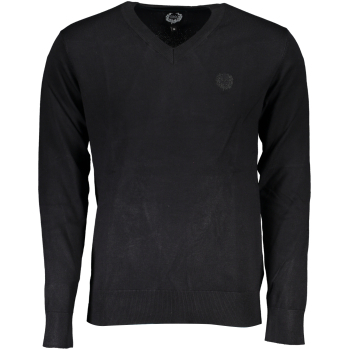 GIAN MARCO VENTURI MEN'S BLACK SWEATER