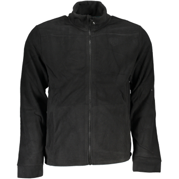 GIAN MARCO VENTURI MEN'S BLACK ZIPPED SWEATSHIRT