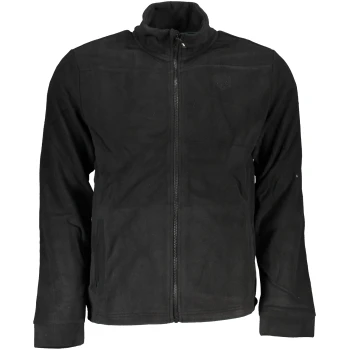 GIAN MARCO VENTURI MEN'S BLACK ZIPPED SWEATSHIRT