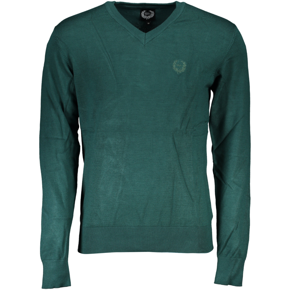 GIAN MARCO VENTURI MEN'S GREEN SWEATER