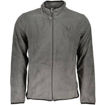 GIAN MARCO VENTURI MEN'S GRAY ZIPPED SWEATSHIRT