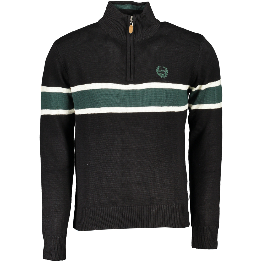 GIAN MARCO VENTURI MEN'S BLACK SWEATER