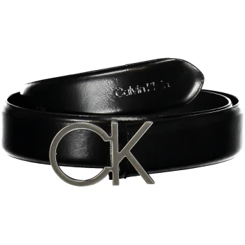 CALVIN KLEIN WOMEN'S BLACK LEATHER BELT