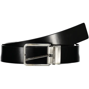 CALVIN KLEIN MEN'S BLACK LEATHER BELT