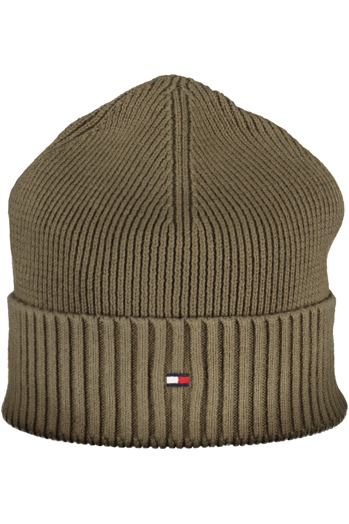 TOMMY HILFIGER MEN'S MILITARY GREEN BEANIE TOMMY HILFIGER MEN'S MILITARY GREEN BEANIE