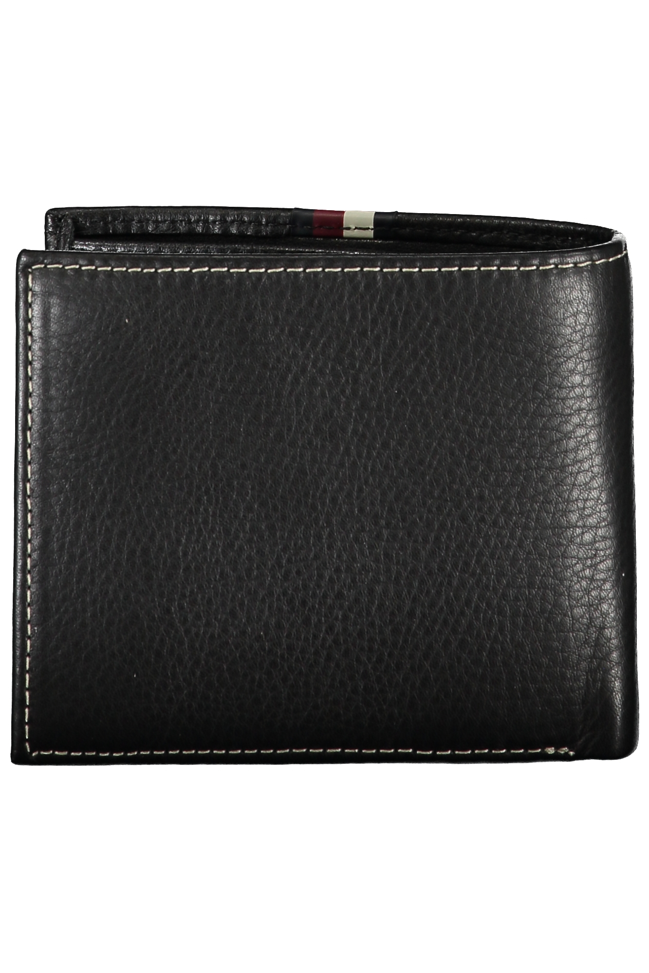 TOMMY HILFIGER MEN'S BLACK LEATHER WALLET TOMMY HILFIGER MEN'S BLACK LEATHER WALLET