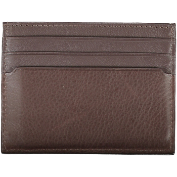 TOMMY HILFIGER MEN'S BROWN LEATHER WALLET
