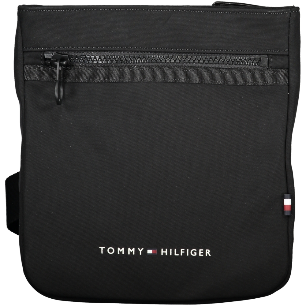 TOMMY HILFIGER MEN'S BLACK SHOULDER BAG