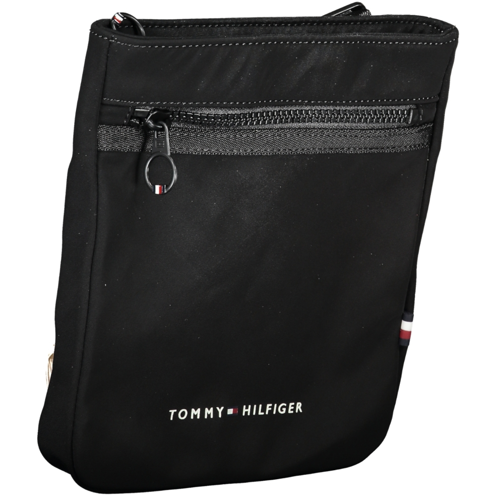 TOMMY HILFIGER MEN'S BLACK SHOULDER BAG