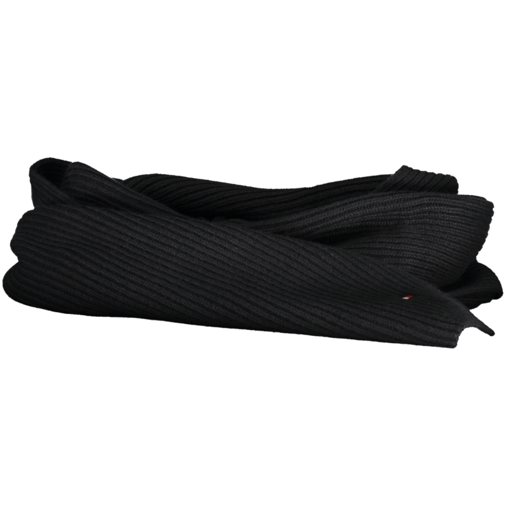 TOMMY HILFIGER MEN'S BLACK SCARF